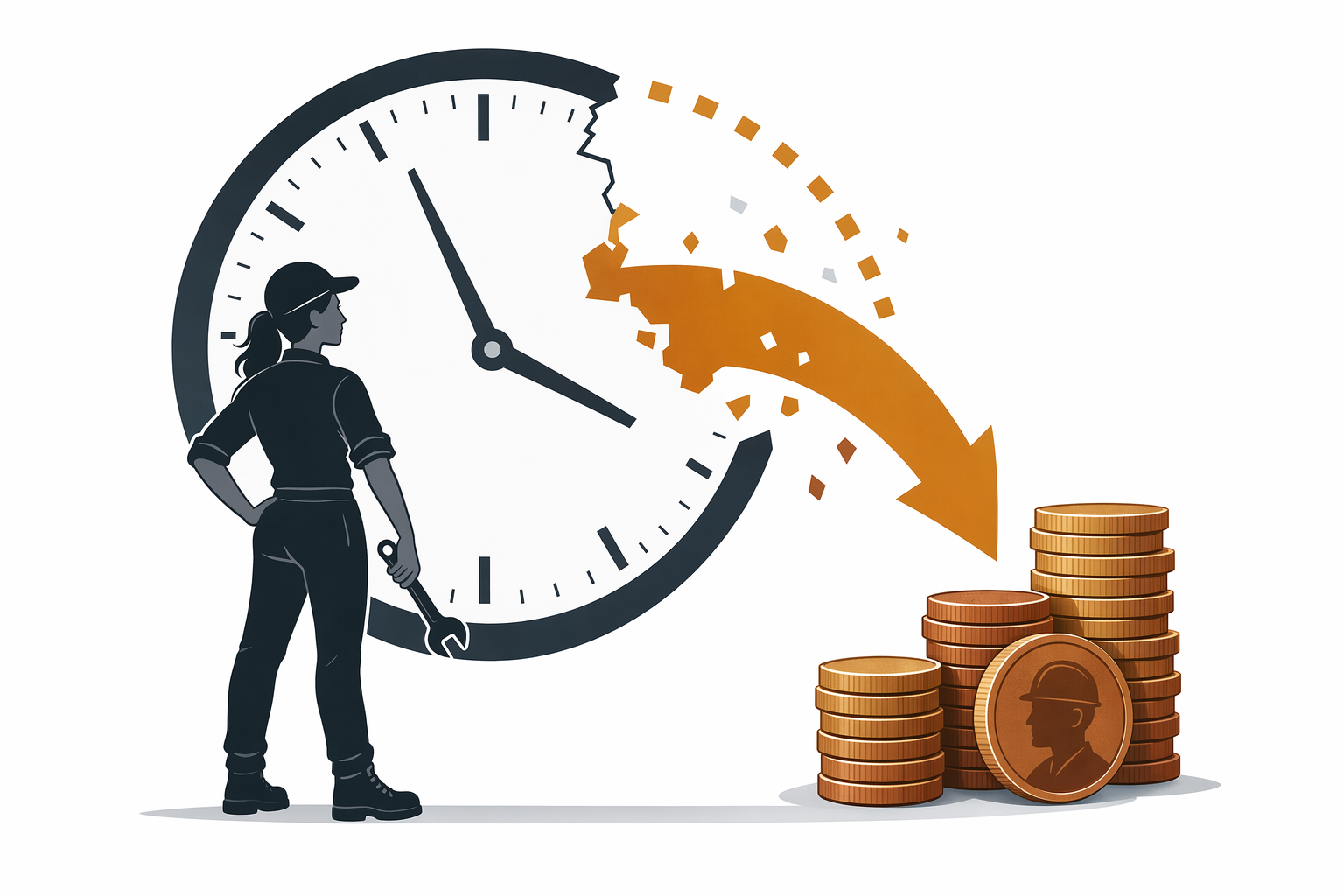 Illustration for Unpaid wages, overtime, and wage theft
